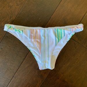 Oneill Cheeky Striped Bikini Bottom NWOT